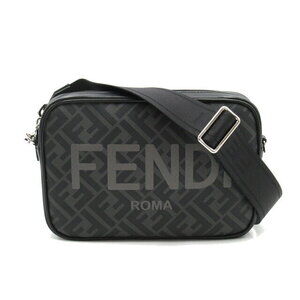 FENDI Camera Bag Shoulder Bag Canvas Black Sling
